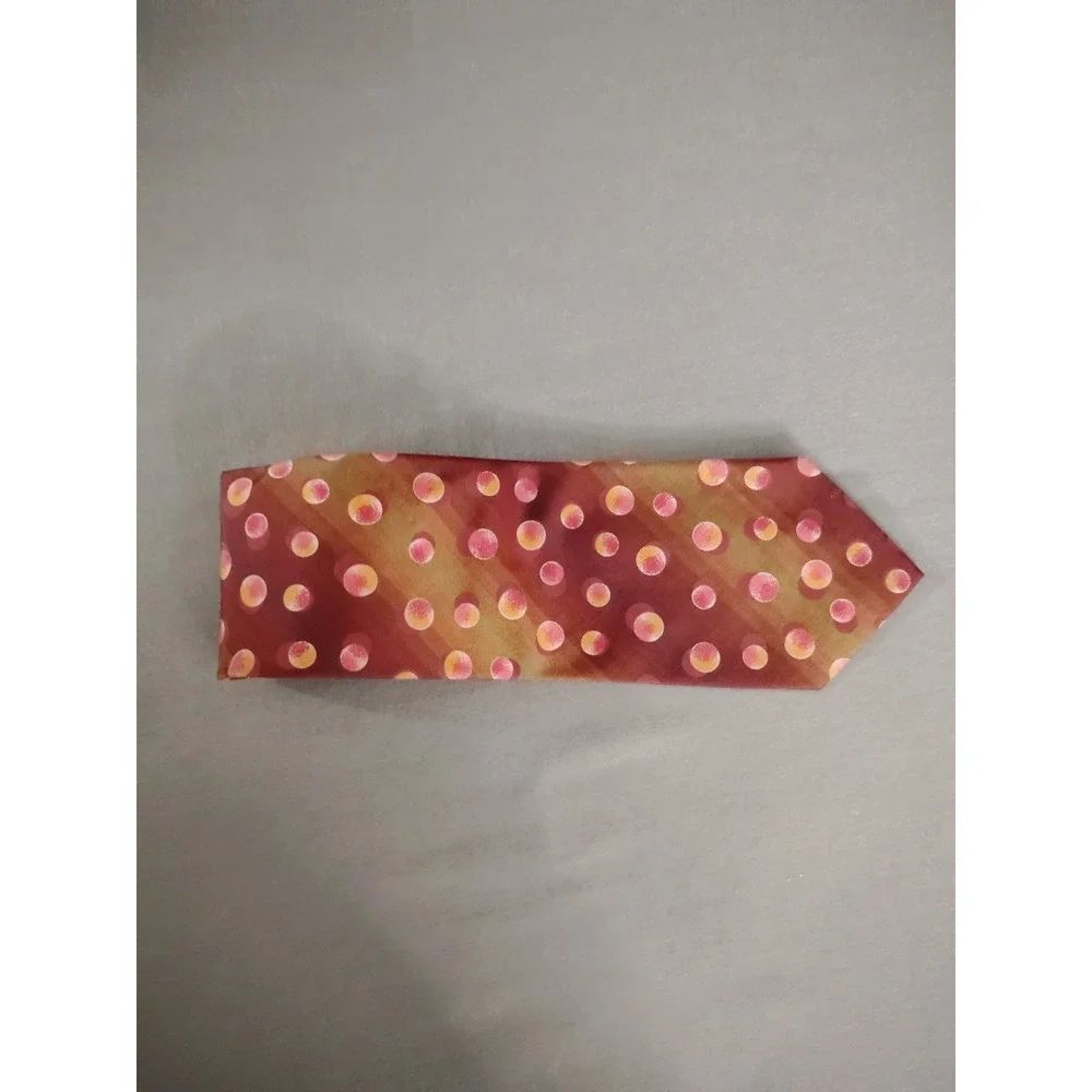 Hugo Boss Silk Tie Men Rainbow Ombre Abstract Made in Italy 57